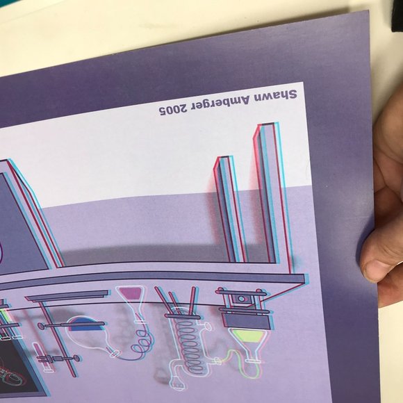 Digital Art - Sean Amberger - Set of 3 - 3-D Art Prints 18" x 12" w 3-D Glasses - Picture 14 of 16